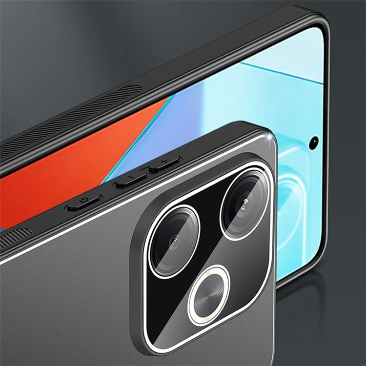 Matte Case for Xiaomi Redmi Turbo 3 5G / Poco F6 5G Bump Proof Metal+PC+TPU Phone Cover