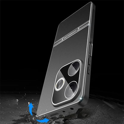 Matte Case for Xiaomi Redmi Turbo 3 5G / Poco F6 5G Bump Proof Metal+PC+TPU Phone Cover