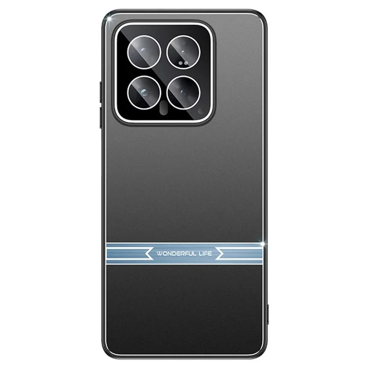 For Xiaomi 14 Phone Case Metal+PC+TPU Matte Anti-scratch Smartphone Cover