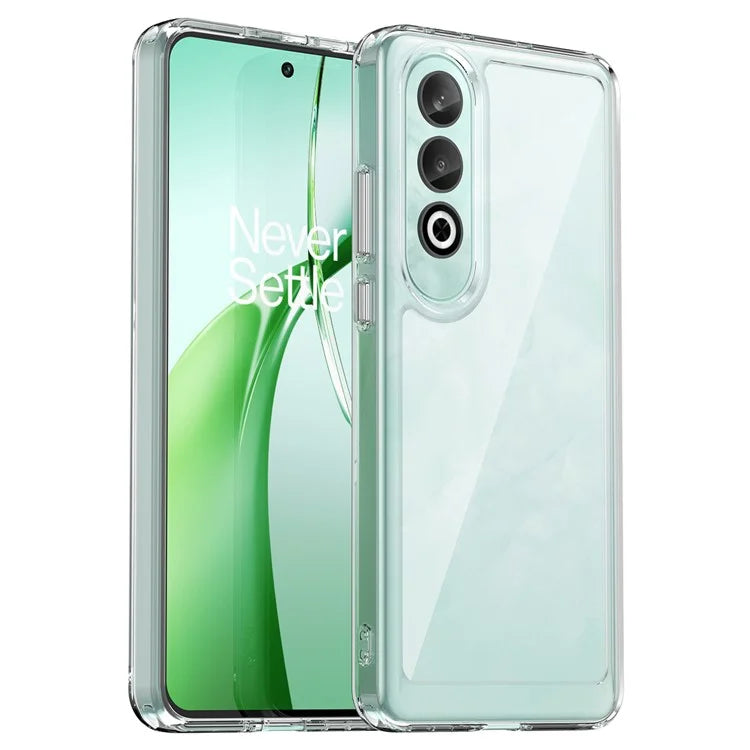 For OnePlus Nord CE4 5G Case Drop-Proof TPU Frame Clear Acrylic Protective Phone Shell