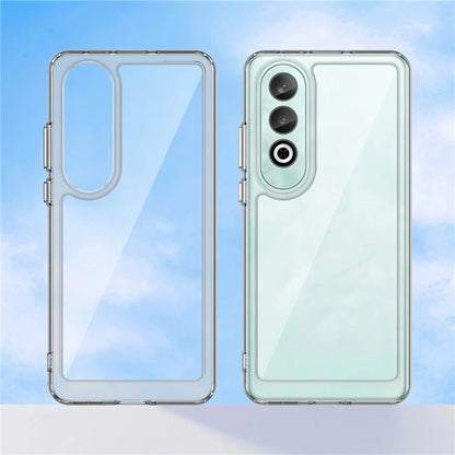 For OnePlus Nord CE4 5G Case Drop-Proof TPU Frame Clear Acrylic Protective Phone Shell