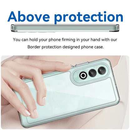 For OnePlus Nord CE4 5G Case Drop-Proof TPU Frame Clear Acrylic Protective Phone Shell