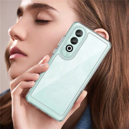 For OnePlus Nord CE4 5G Case Drop-Proof TPU Frame Clear Acrylic Protective Phone Shell