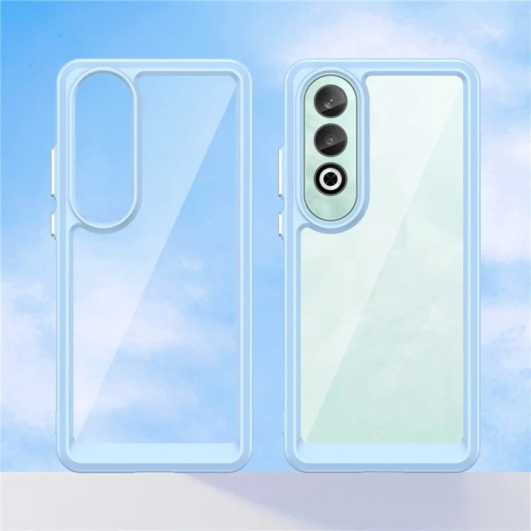 For OnePlus Nord CE4 5G Case Drop-Proof TPU Frame Clear Acrylic Protective Phone Shell