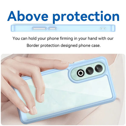For OnePlus Nord CE4 5G Case Drop-Proof TPU Frame Clear Acrylic Protective Phone Shell