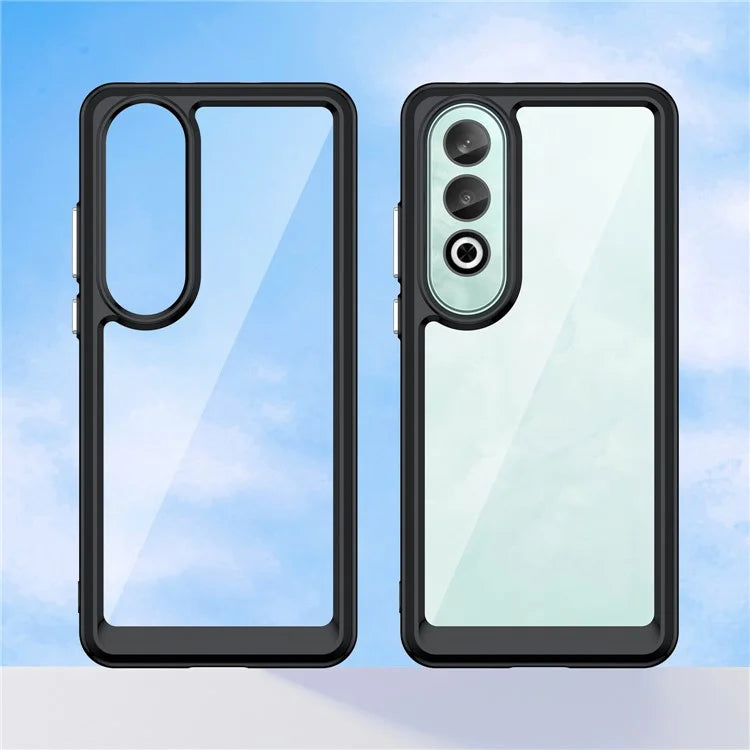 For OnePlus Nord CE4 5G Case Drop-Proof TPU Frame Clear Acrylic Protective Phone Shell