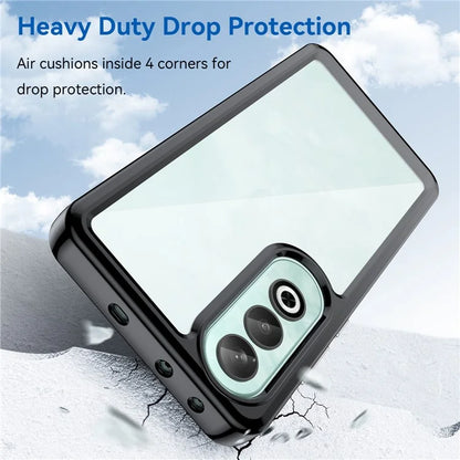 For OnePlus Nord CE4 5G Case Drop-Proof TPU Frame Clear Acrylic Protective Phone Shell