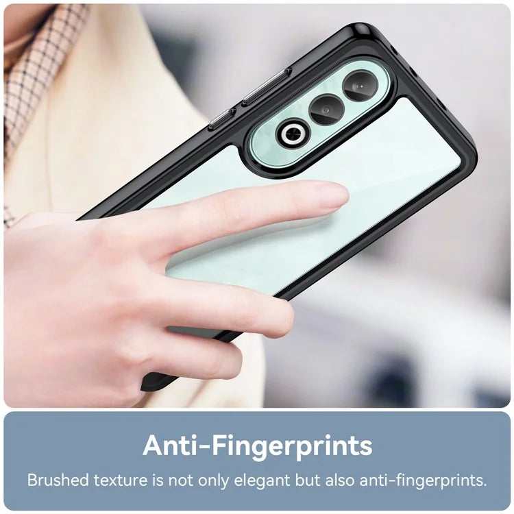 For OnePlus Nord CE4 5G Case Drop-Proof TPU Frame Clear Acrylic Protective Phone Shell