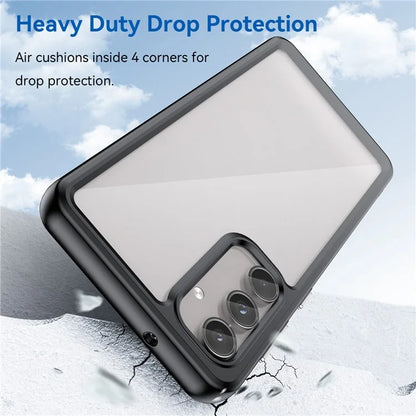 For Samsung Galaxy M55 5G / C55 5G / F55 5G Case TPU Frame Clear Acrylic Protective Phone Cover