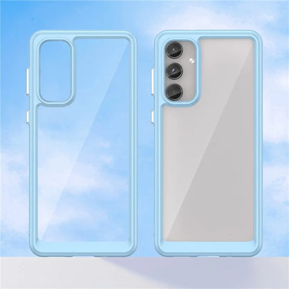 For Samsung Galaxy M55 5G / C55 5G / F55 5G Case TPU Frame Clear Acrylic Protective Phone Cover