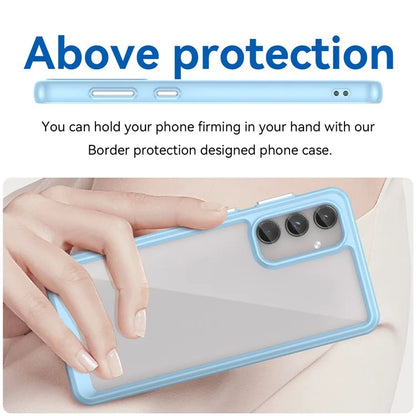 For Samsung Galaxy M55 5G / C55 5G / F55 5G Case TPU Frame Clear Acrylic Protective Phone Cover