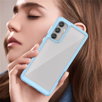 For Samsung Galaxy M55 5G / C55 5G / F55 5G Case TPU Frame Clear Acrylic Protective Phone Cover