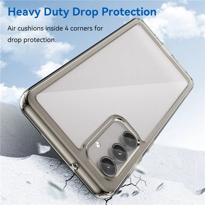 For Samsung Galaxy M55 5G / C55 5G / F55 5G Case TPU Frame Clear Acrylic Protective Phone Cover