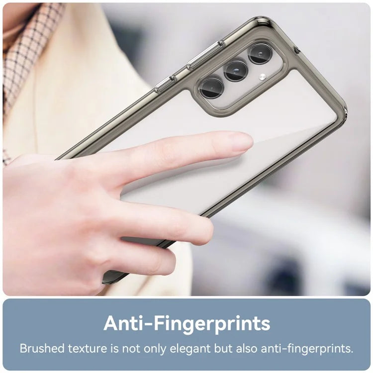 For Samsung Galaxy M55 5G / C55 5G / F55 5G Case TPU Frame Clear Acrylic Protective Phone Cover