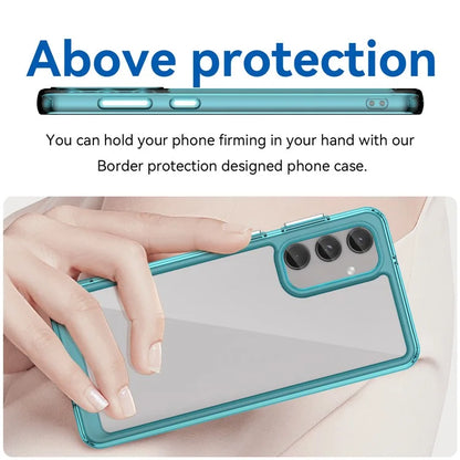 For Samsung Galaxy M55 5G / C55 5G / F55 5G Case TPU Frame Clear Acrylic Protective Phone Cover