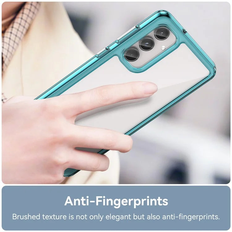 For Samsung Galaxy M55 5G / C55 5G / F55 5G Case TPU Frame Clear Acrylic Protective Phone Cover
