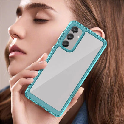 For Samsung Galaxy M55 5G / C55 5G / F55 5G Case TPU Frame Clear Acrylic Protective Phone Cover