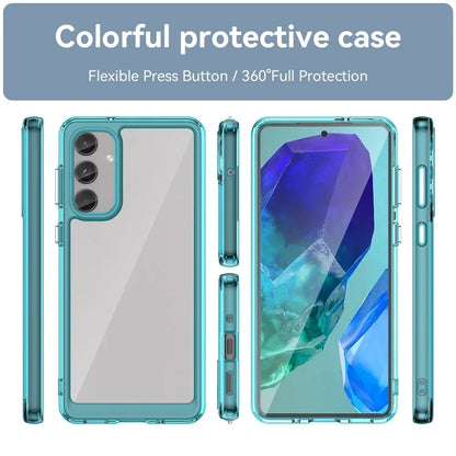 For Samsung Galaxy M55 5G / C55 5G / F55 5G Case TPU Frame Clear Acrylic Protective Phone Cover