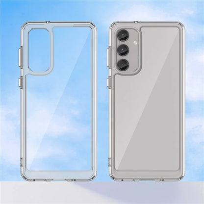 For Samsung Galaxy M55 5G / C55 5G / F55 5G Case TPU Frame Clear Acrylic Protective Phone Cover