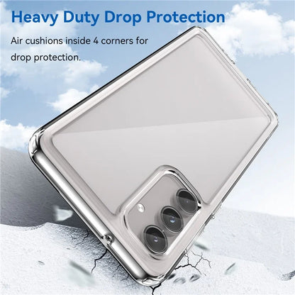 For Samsung Galaxy M55 5G / C55 5G / F55 5G Case TPU Frame Clear Acrylic Protective Phone Cover