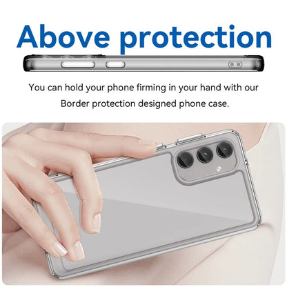 For Samsung Galaxy M55 5G / C55 5G / F55 5G Case TPU Frame Clear Acrylic Protective Phone Cover