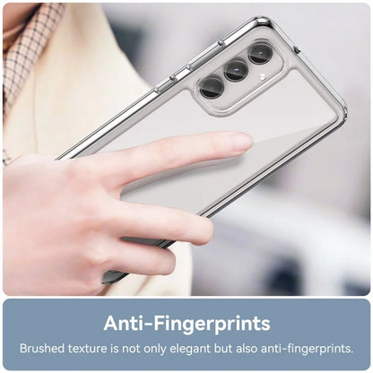 For Samsung Galaxy M55 5G / C55 5G / F55 5G Case TPU Frame Clear Acrylic Protective Phone Cover