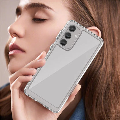 For Samsung Galaxy M55 5G / C55 5G / F55 5G Case TPU Frame Clear Acrylic Protective Phone Cover