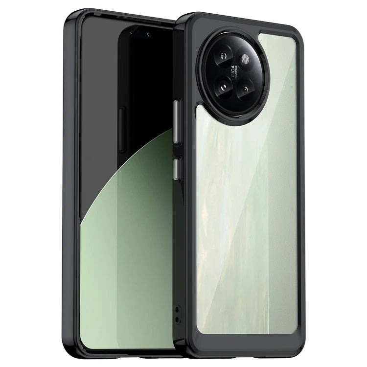 For Xiaomi Civi 4 Pro 5G / 14 Civi 5G Case Protective TPU Frame Clear Acrylic Phone Shell