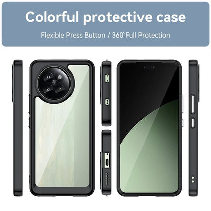 For Xiaomi Civi 4 Pro 5G / 14 Civi 5G Case Protective TPU Frame Clear Acrylic Phone Shell