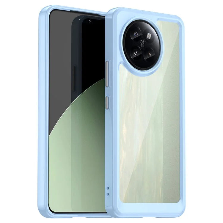 For Xiaomi Civi 4 Pro 5G / 14 Civi 5G Case Protective TPU Frame Clear Acrylic Phone Shell