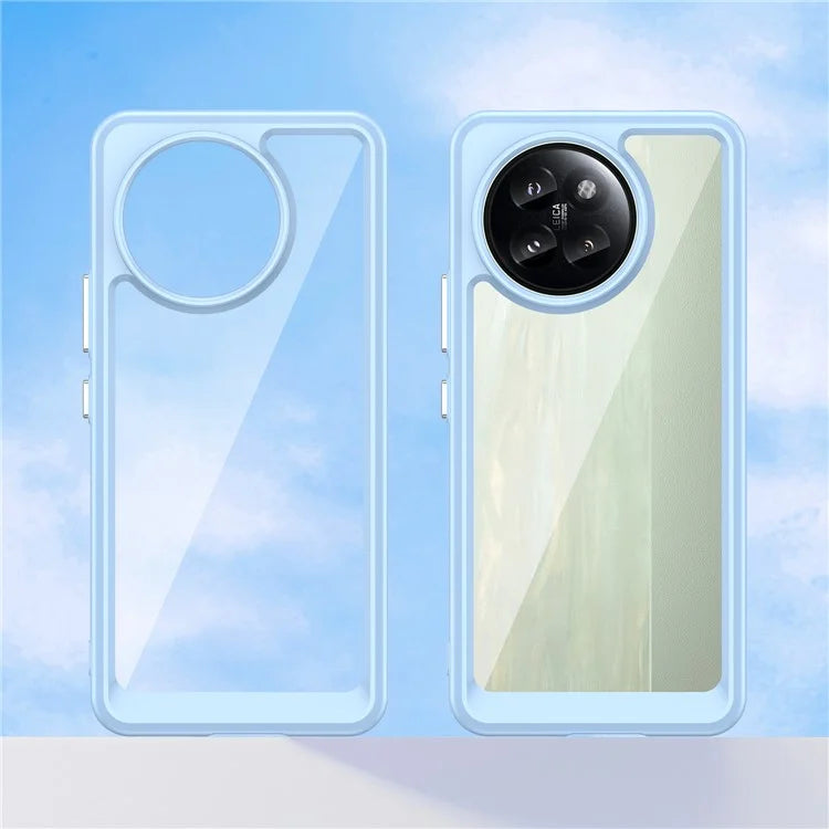 For Xiaomi Civi 4 Pro 5G / 14 Civi 5G Case Protective TPU Frame Clear Acrylic Phone Shell