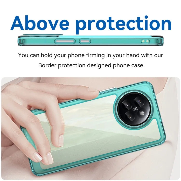 For Xiaomi Civi 4 Pro 5G / 14 Civi 5G Case Protective TPU Frame Clear Acrylic Phone Shell