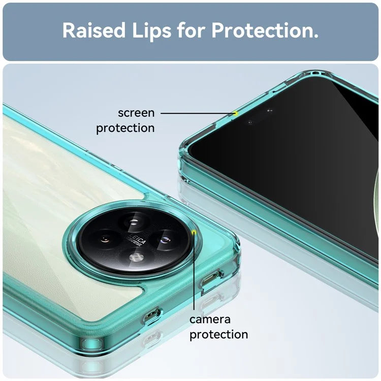 For Xiaomi Civi 4 Pro 5G / 14 Civi 5G Case Protective TPU Frame Clear Acrylic Phone Shell