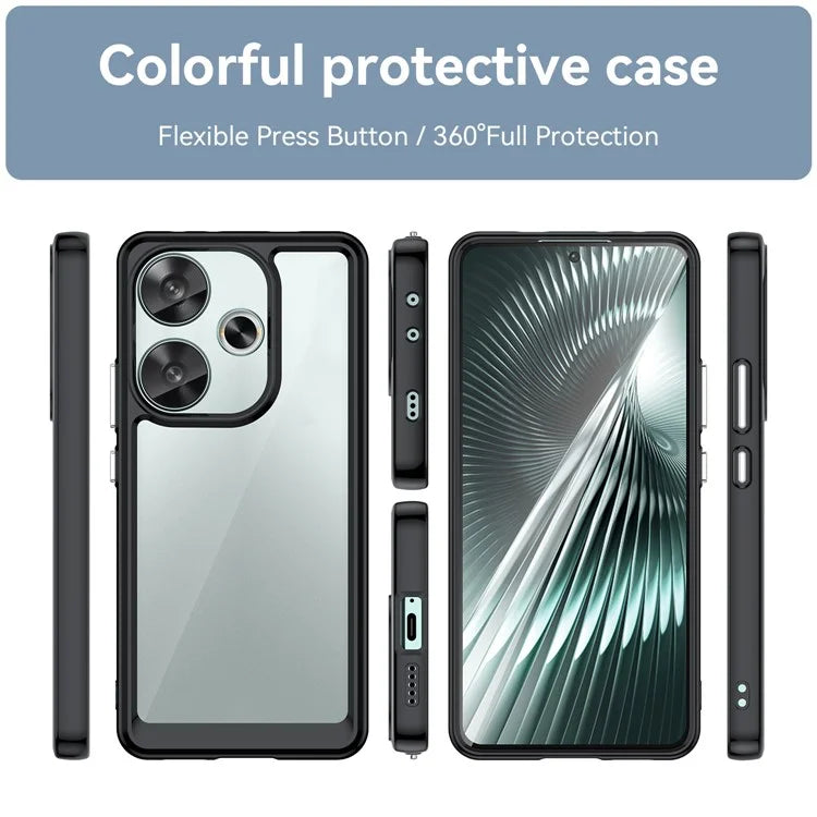 For Xiaomi Redmi Turbo 3 5G / Poco F6 5G Case TPU+Acrylic Phone Shell Mobile Accessories Wholesale