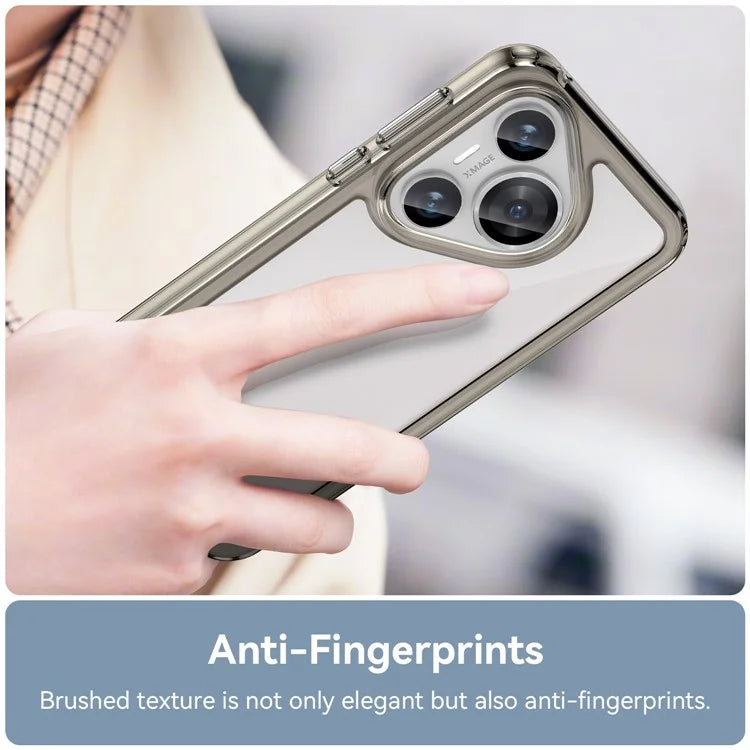 For Huawei Pura 70 Protective Case TPU Frame Clear Acrylic Phone Cover