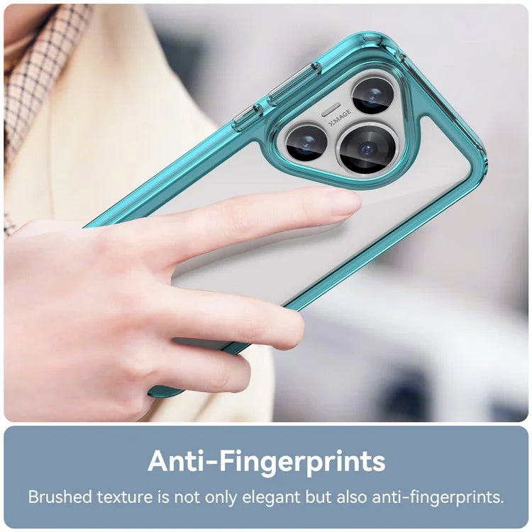 For Huawei Pura 70 Protective Case TPU Frame Clear Acrylic Phone Cover