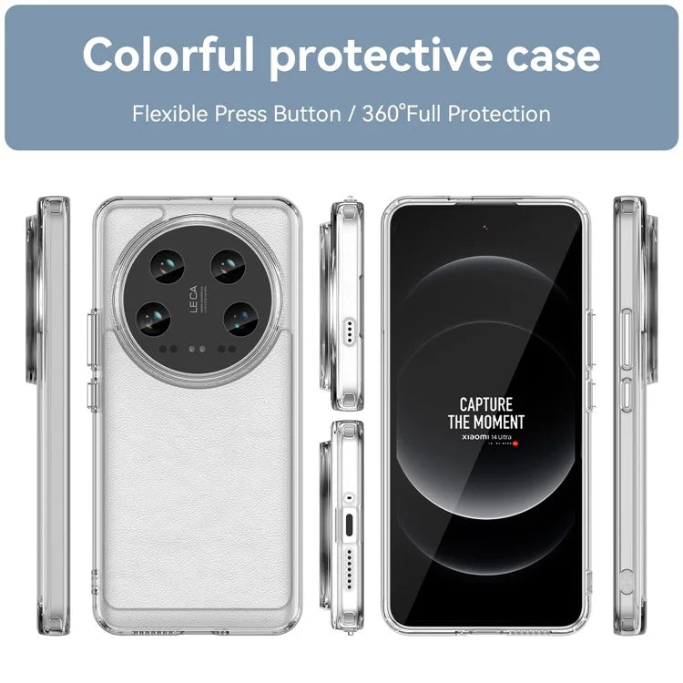 Candy Series Slim Case for Xiaomi 14 Ultra Protective TPU Phone Cover