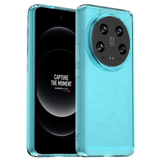 Candy Series Slim Case for Xiaomi 14 Ultra Protective TPU Phone Cover Blue