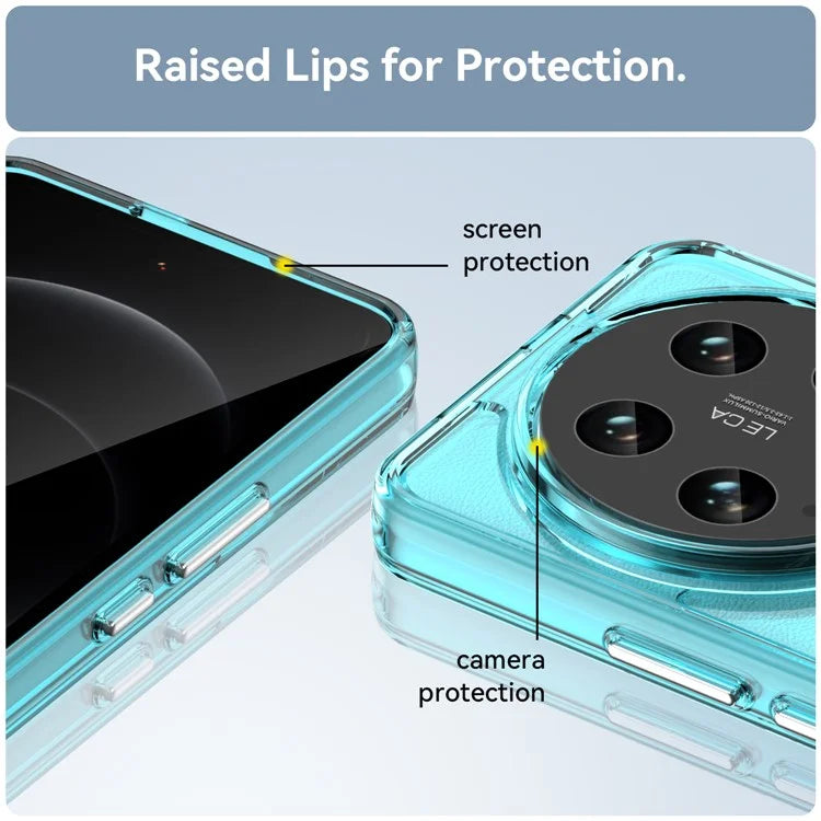 Candy Series Slim Case for Xiaomi 14 Ultra Protective TPU Phone Cover Blue