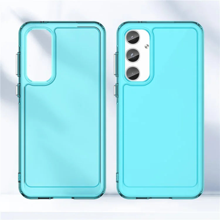 For Samsung Galaxy A55 5G Case Candy Series TPU Drop-proof Phone Back Cover Blue