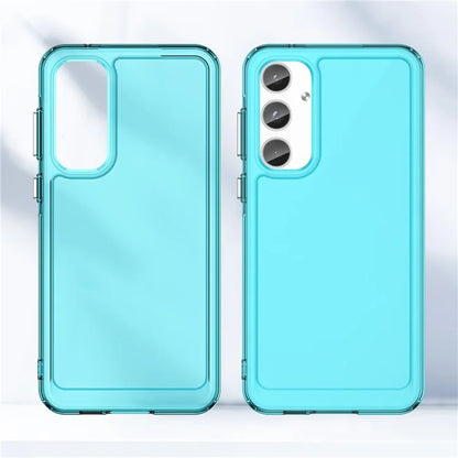 For Samsung Galaxy A55 5G Case Candy Series TPU Drop-proof Phone Back Cover Blue