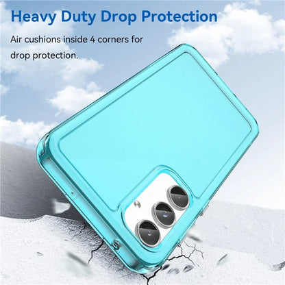 For Samsung Galaxy A55 5G Case Candy Series TPU Drop-proof Phone Back Cover Blue