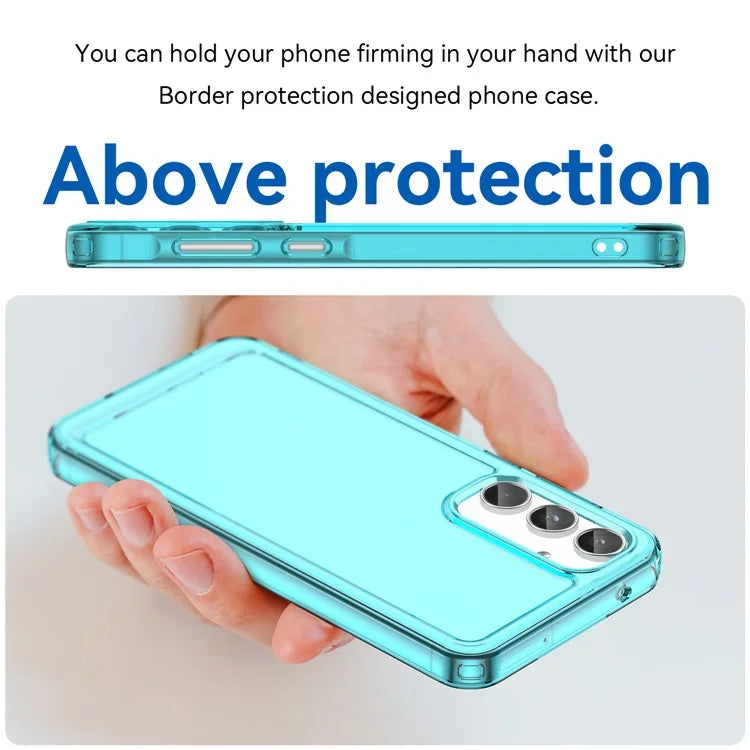 For Samsung Galaxy A55 5G Case Candy Series TPU Drop-proof Phone Back Cover Blue