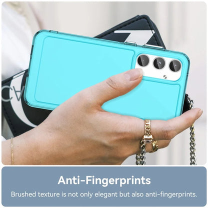 For Samsung Galaxy A55 5G Case Candy Series TPU Drop-proof Phone Back Cover Blue