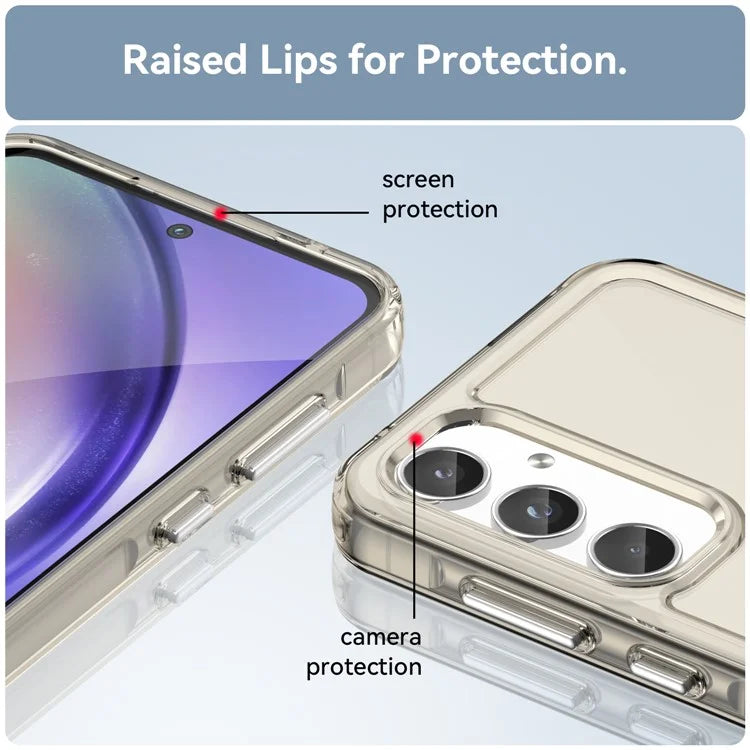 For Samsung Galaxy A55 5G Case Candy Series TPU Drop-proof Phone Back Cover Grey