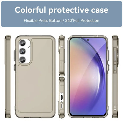 For Samsung Galaxy A55 5G Case Candy Series TPU Drop-proof Phone Back Cover Grey