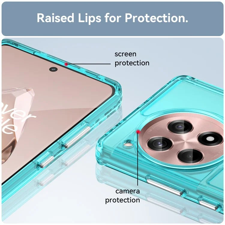 For OnePlus 12R 5G / Ace 3 5G Cell Phone Cases Candy Series Shock Absorbing TPU Shell