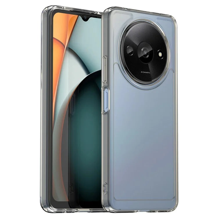 For Xiaomi Redmi A3 / Poco C61 4G Cell Phone Cases Candy Series Slim-Fit TPU Protective Cover Grey