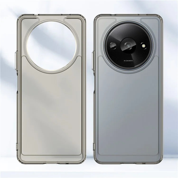 For Xiaomi Redmi A3 / Poco C61 4G Cell Phone Cases Candy Series Slim-Fit TPU Protective Cover Grey