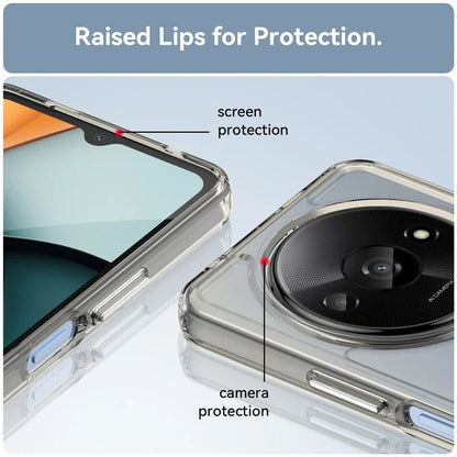 For Xiaomi Redmi A3 / Poco C61 4G Cell Phone Cases Candy Series Slim-Fit TPU Protective Cover Grey